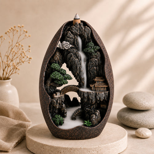 backflow incense burner - temple