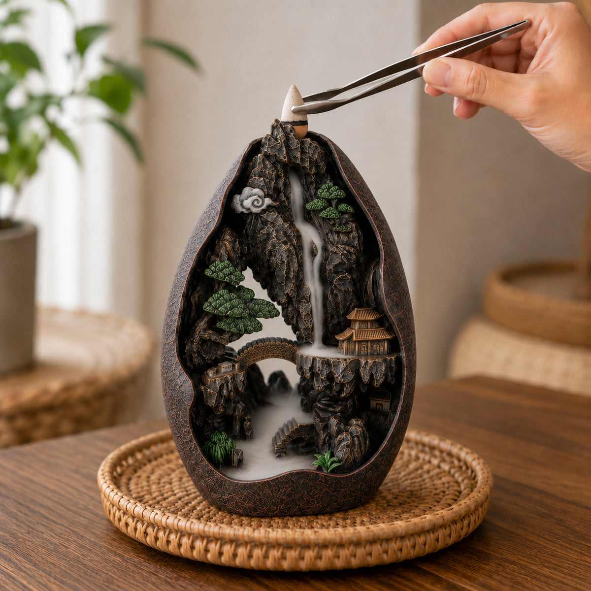 backflow incense burner - temple 2