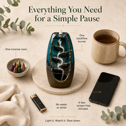 Incense Burner - Azul Waterfall