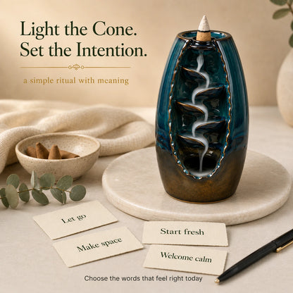 Incense Burner - Azul Waterfall
